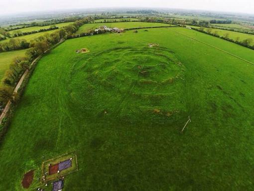The site of Tlachtga (Tlachta) on the Hill of Ward, in County Meath, Ireland.