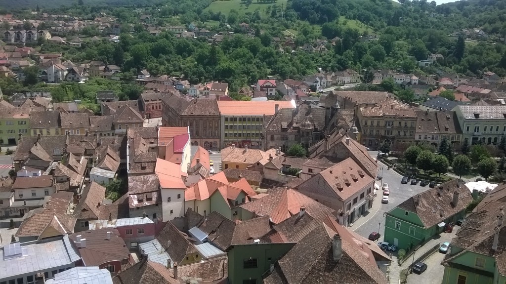 Panoramic view of the city from the Clock Tower.