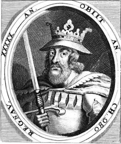 Portrait of King Harald Bluetooth. Image source: www.geni.com