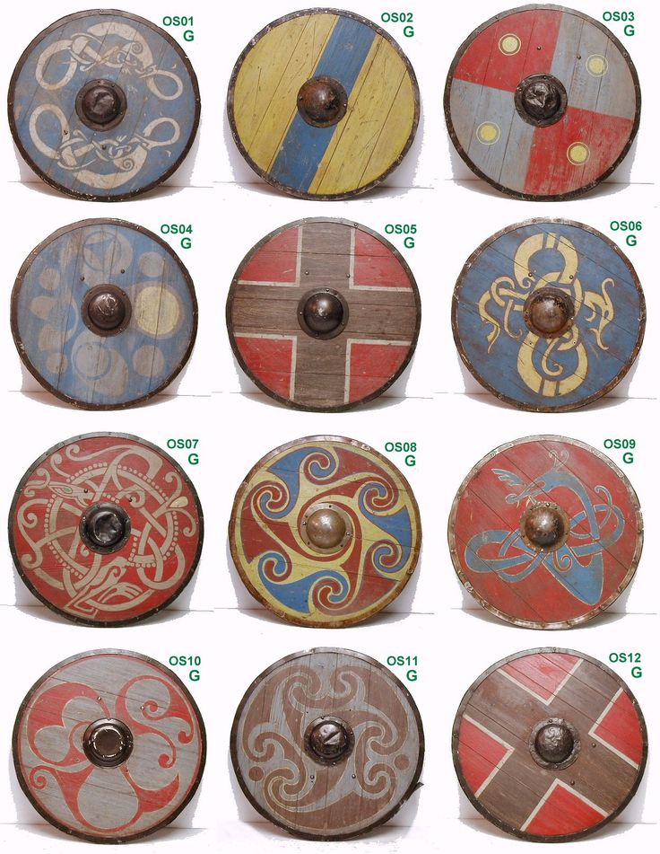 Norse shield patterns. Image source: www.pinterest.com