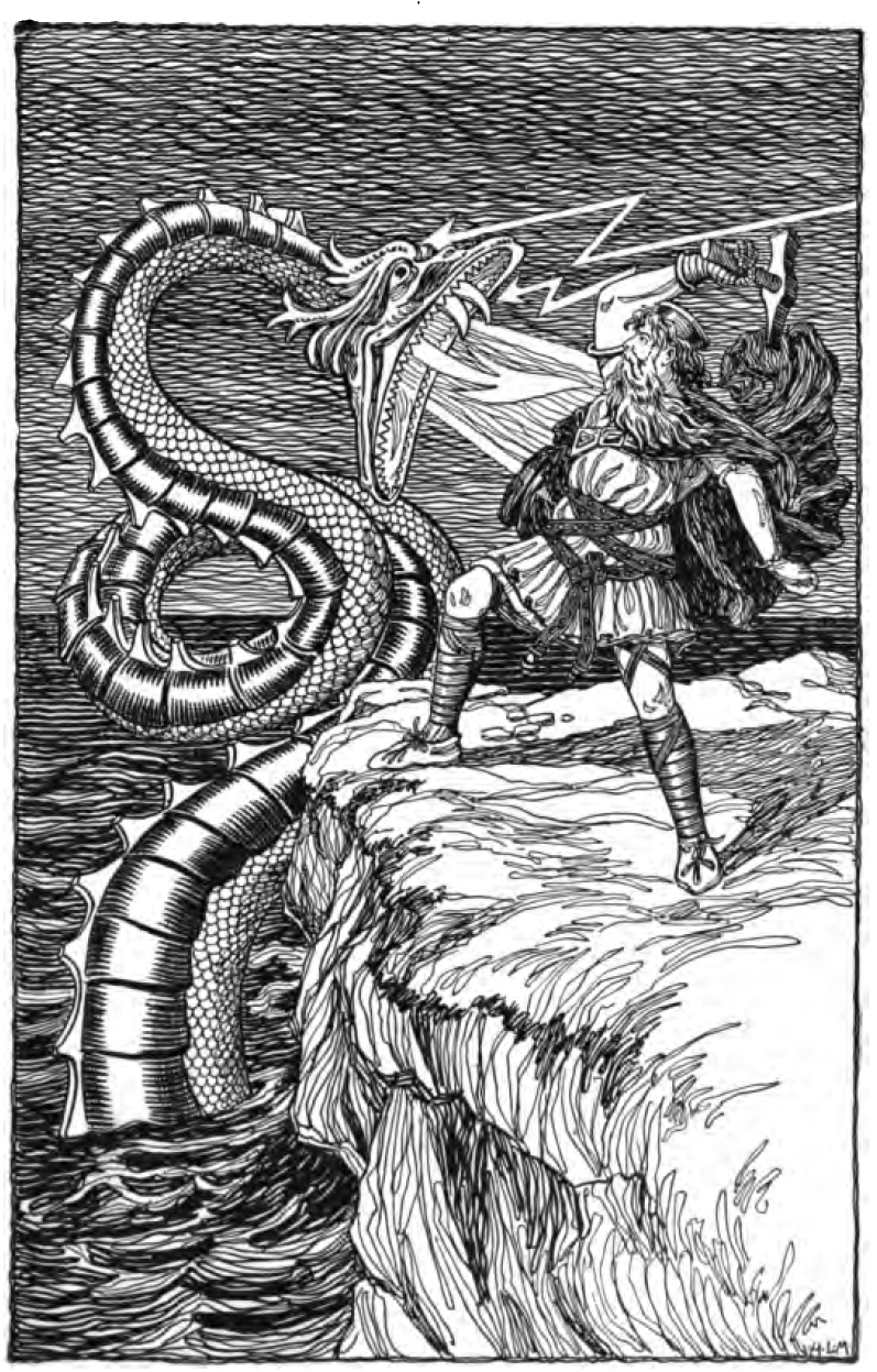 Ancient Dragons In The Norse Mythology And Scandinavian Folklore.